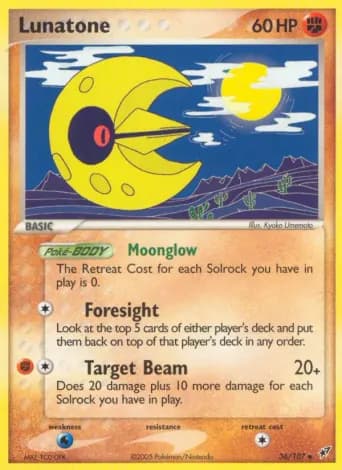 Lunatone Pokémon card #36