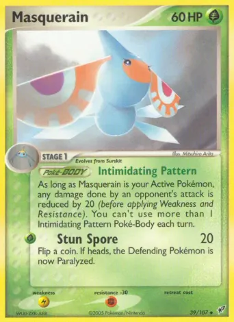 Masquerain Pokémon card #39