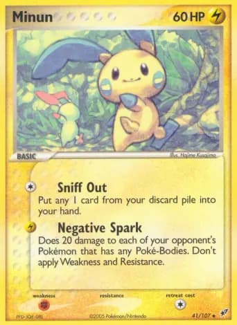 Minun Pokémon card #41