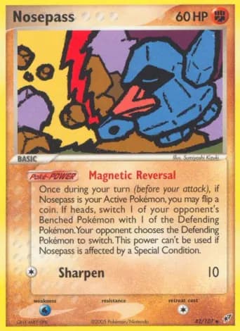 Nosepass Pokémon card #42