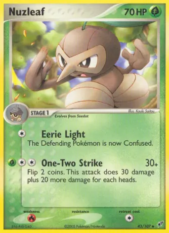 Nuzleaf Pokémon card #43