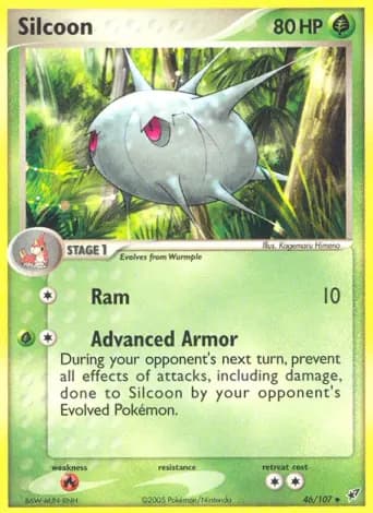 Silcoon Pokémon card #46