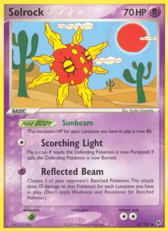Solrock Pokémon card #47