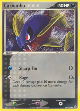 Carvanha Pokémon card #56