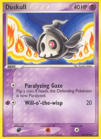 Duskull Pokémon card #58