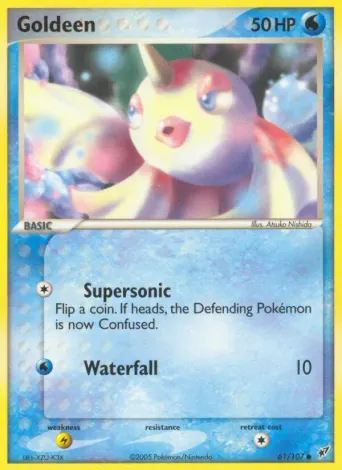 Goldeen Pokémon card #61