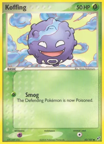 Koffing Pokémon card #62