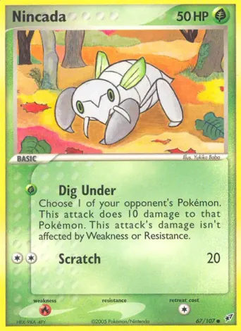 Nincada Pokémon card #67