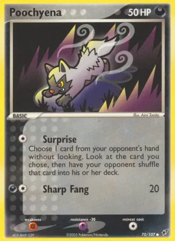 Poochyena Pokémon card #70