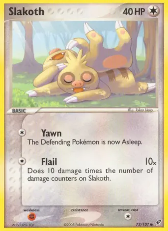 Slakoth Pokémon card #73