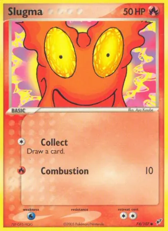 Slugma Pokémon card #74