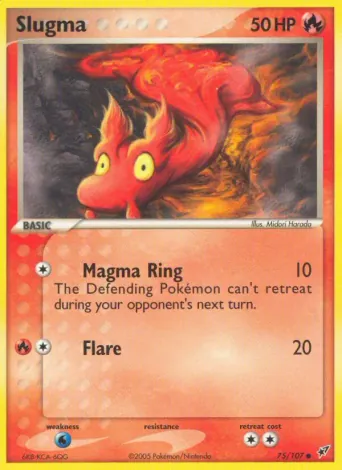Slugma Pokémon card #75
