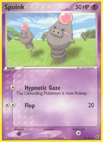 Spoink Pokémon card #76