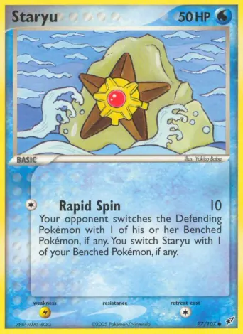 Staryu Pokémon card #77