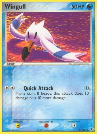 Wingull Pokémon card #81