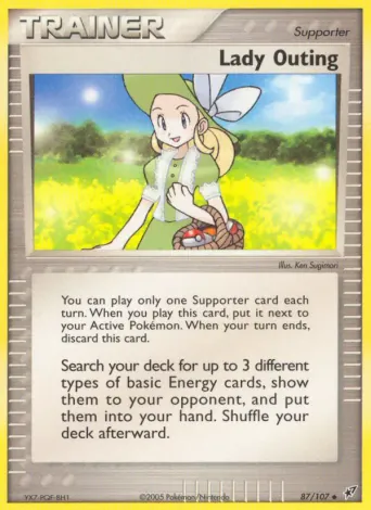 Lady Outing Pokémon card #87