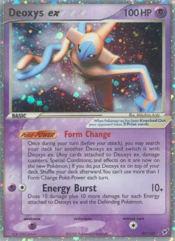 Deoxys ex Pokémon card #97