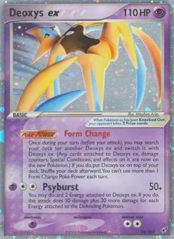 Deoxys ex Pokémon card #98