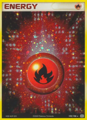 Fire Energy Pokémon card #102