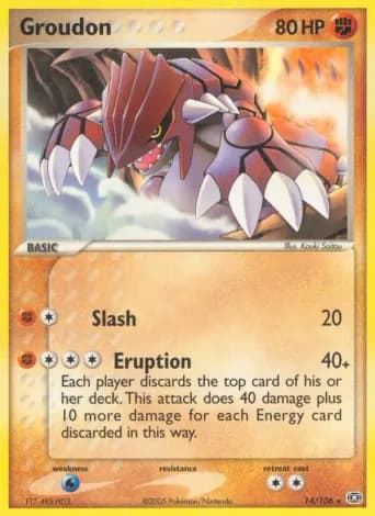 Groudon Pokémon card #14