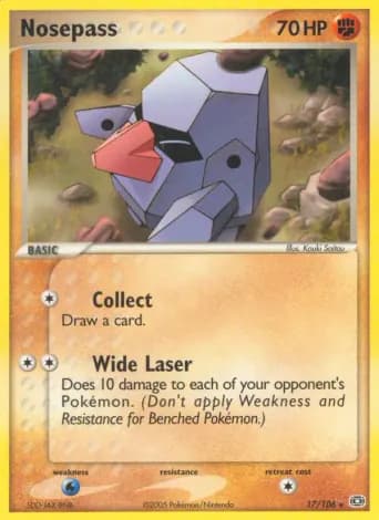 Nosepass Pokémon card #17