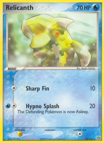 Relicanth Pokémon card #18
