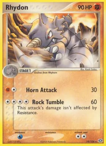Rhydon Pokémon card #19