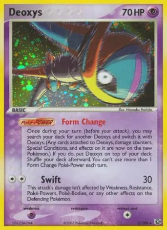 Deoxys Pokémon card #2