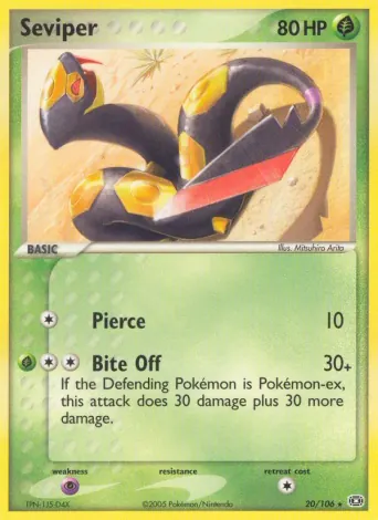 Seviper Pokémon card #20