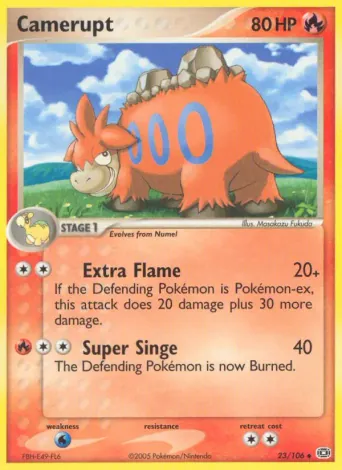 Camerupt Pokémon card #23