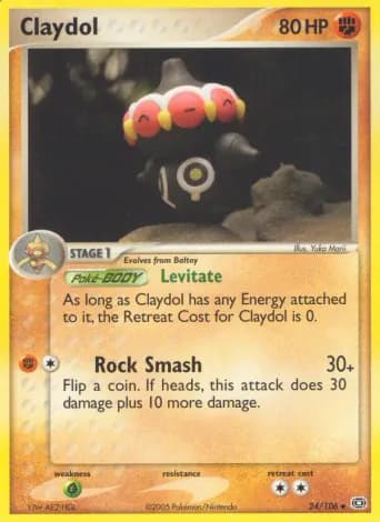 Claydol Pokémon card #24