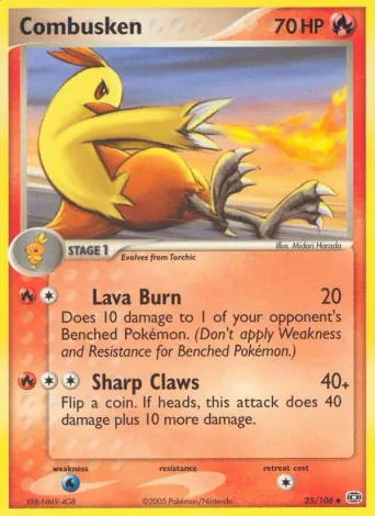 Combusken Pokémon card #25
