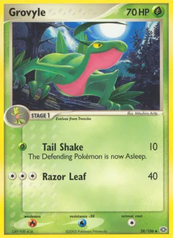 Grovyle Pokémon card #28