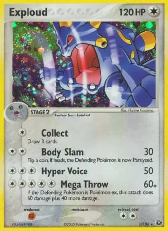 Exploud Pokémon card #3