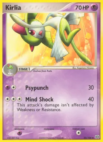 Kirlia Pokémon card #33