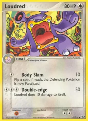 Loudred Pokémon card #35