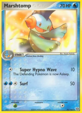 Marshtomp Pokémon card #36