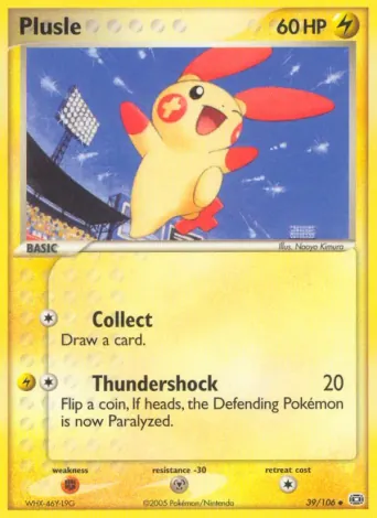 Plusle Pokémon card #39