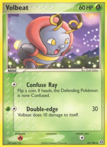Volbeat Pokémon card #42