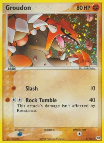 Groudon Pokémon card #5
