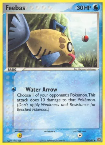 Feebas Pokémon card #50