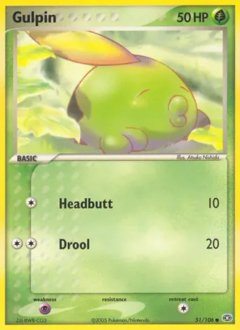 Gulpin Pokémon card #51