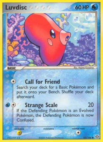Luvdisc Pokémon card #53