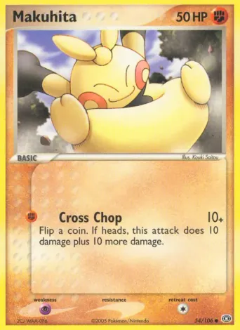 Makuhita Pokémon card #54