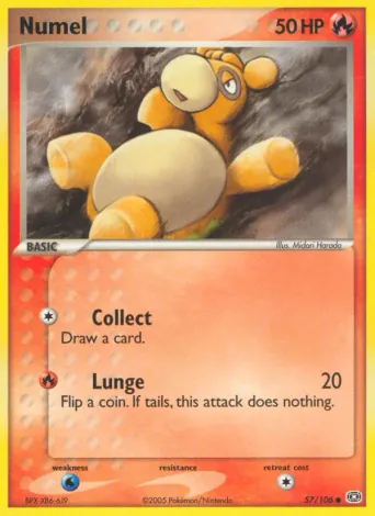 Numel Pokémon card #57