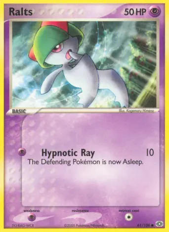 Ralts Pokémon card #61