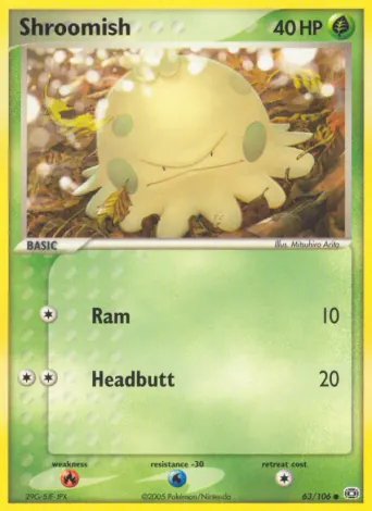 Shroomish Pokémon card #63