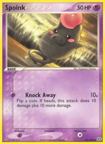 Spoink Pokémon card #65