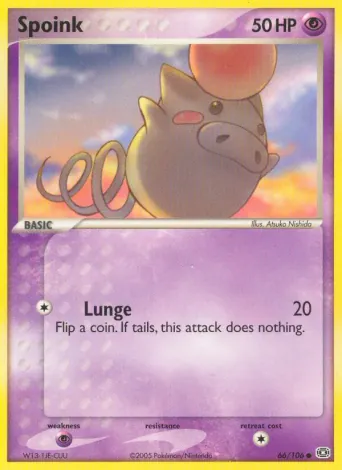 Spoink Pokémon card #66