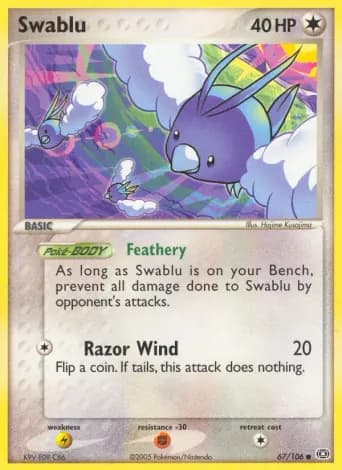 Swablu Pokémon card #67